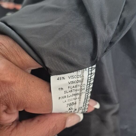 Stylish Black Teddy Bear Print Women's Jacket With Ruffled Sleeves - Picture 9 of 16